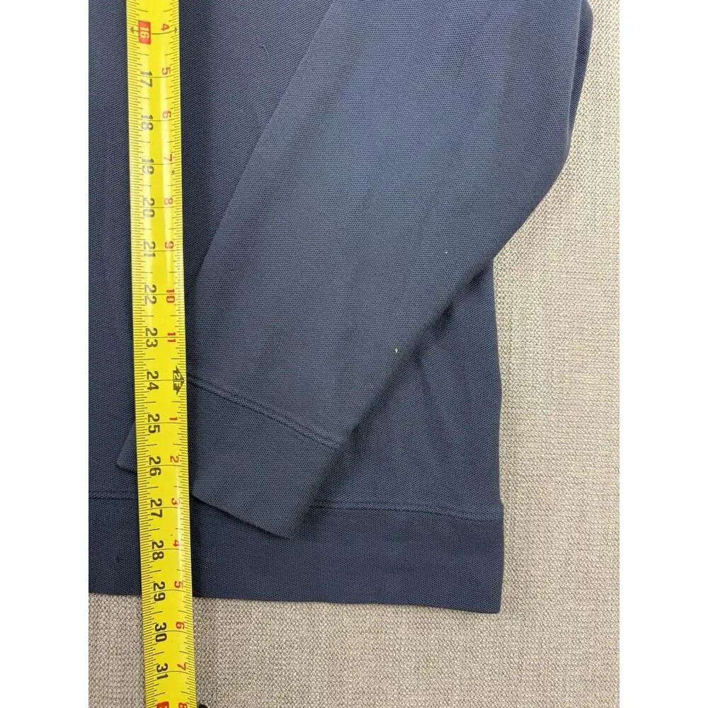 Vineyard Vines 1/4 Zip Pullover XL Blue Pima Cotton Logo Sweater Men’s